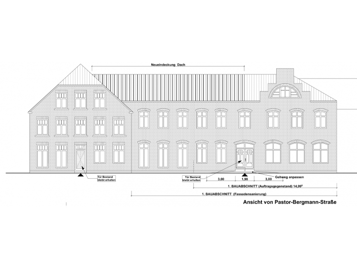 Ansicht von Pastor-Bergmann-Straße